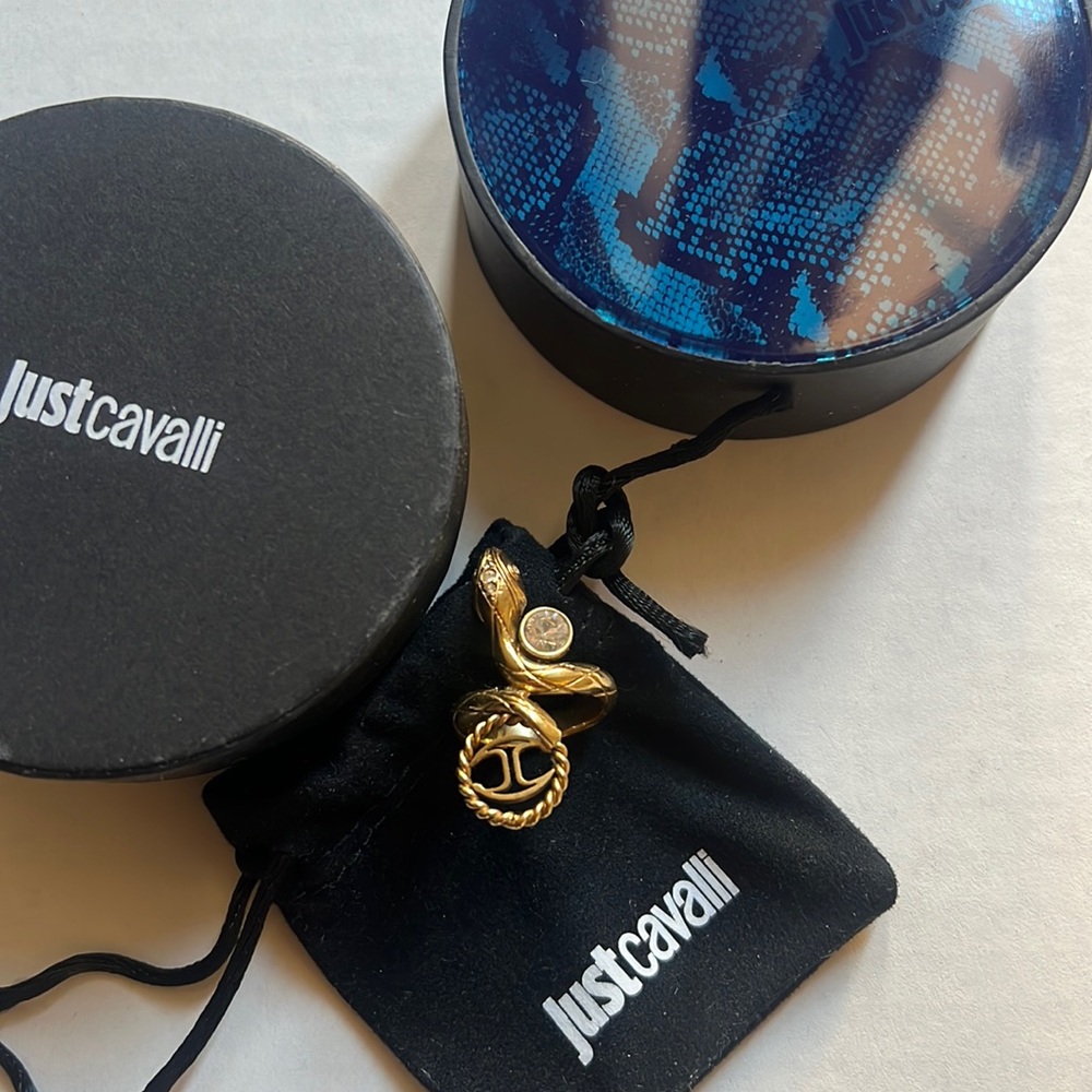 Just Cavalli ring with snake
